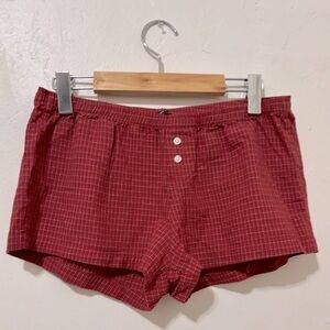 Brandy Melville red boy shorts